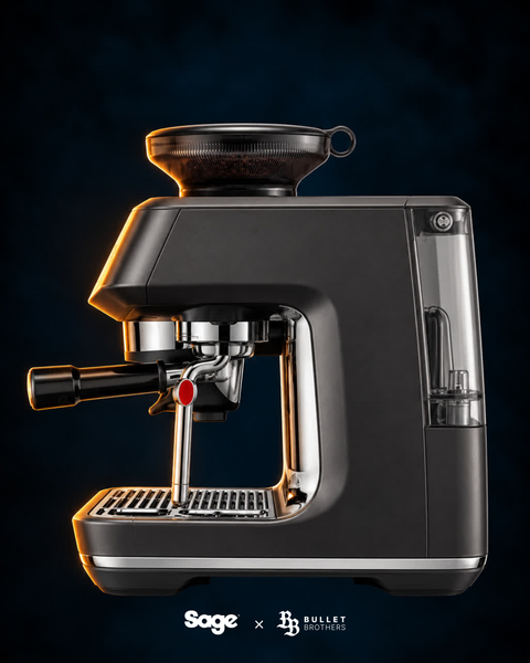 Sage Barista Touch Impress SES882BTR Black Truffle – widok z boku