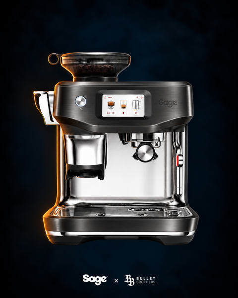 Sage Barista Touch Impress SES882BST Czarna Stal Nierdzewna – widok z przodu