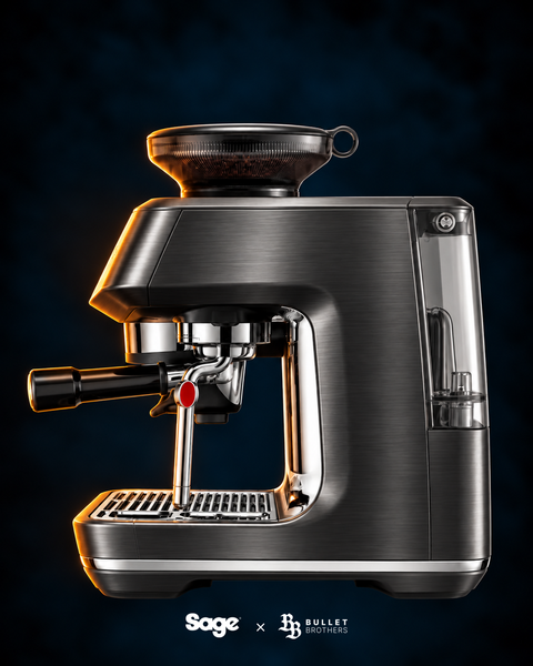 Sage Barista Touch Impress SES882BST Czarna Stal Nierdzewna – widok z boku