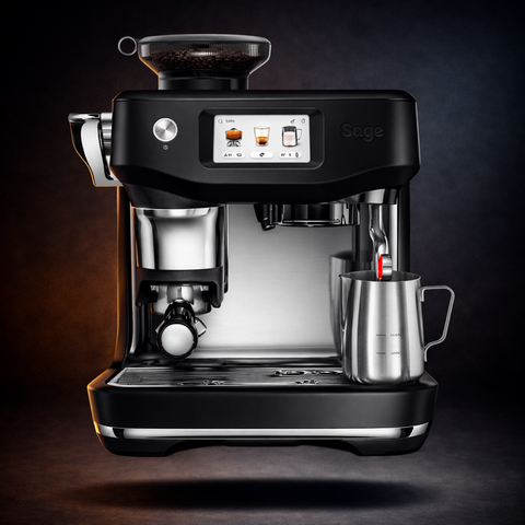 SAGE - THE BARISTA TOUCH IMPRESS - Czarny Mat - SES882BST