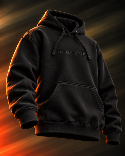 Czarna bluza Coffee or Die Bullet Brothers z haftowanym logo BB